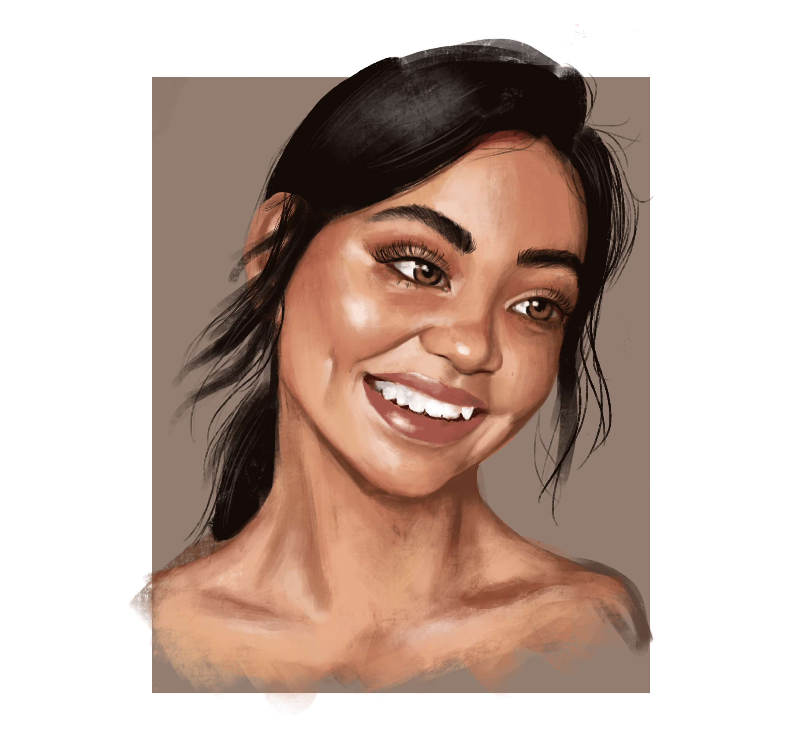 Sketchy portrait